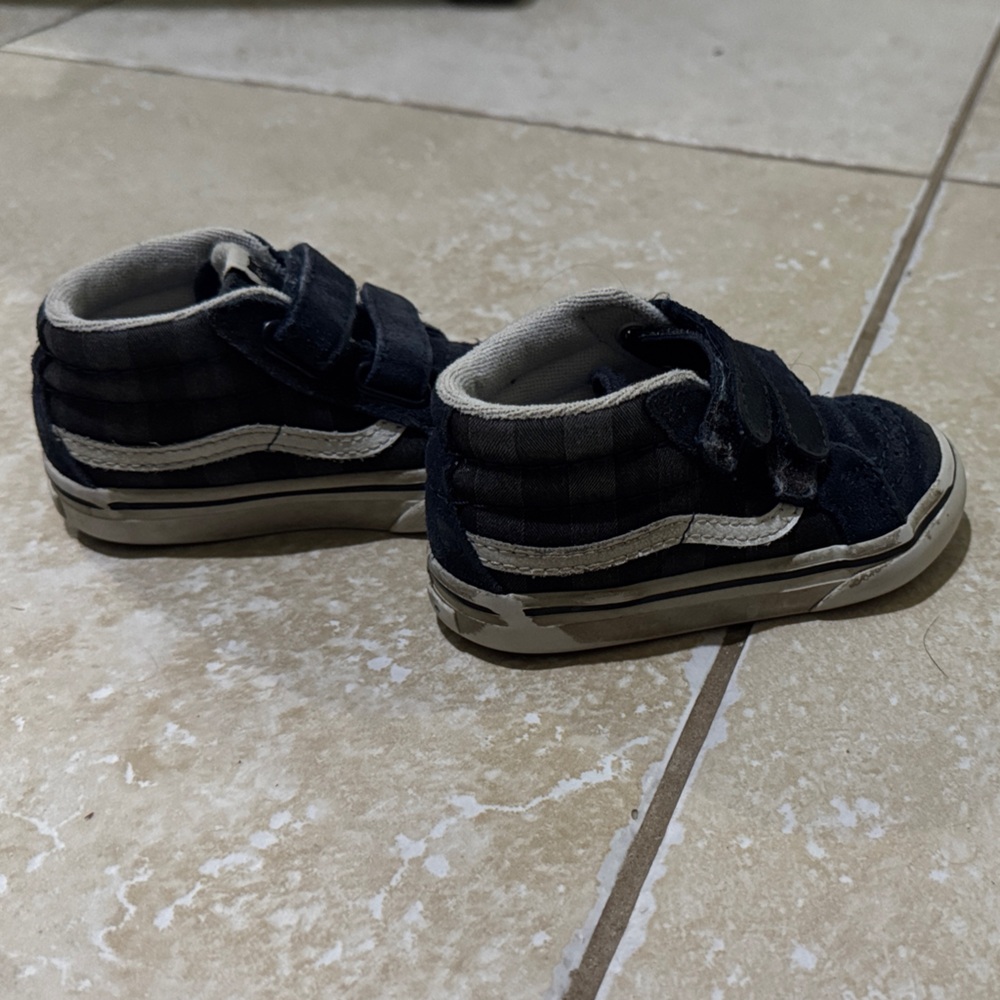Vans Kids Black and White Sneakers